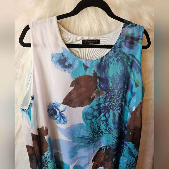 Temptation Italy Italian Florals Lined Swing Dress - Picture 2 of 8